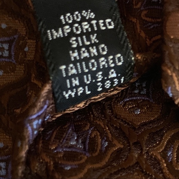 IKE BEHAR New York Brown Silk Necktie - Picture 8 of 10